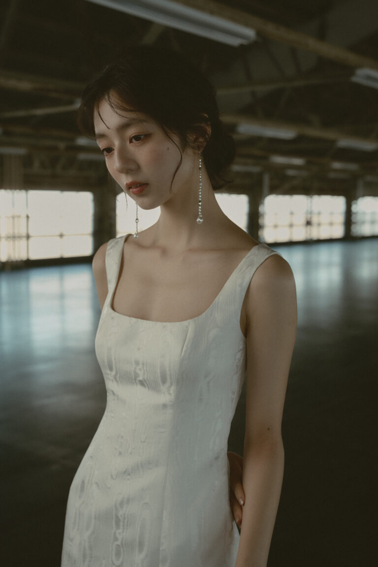 レンタルウェディングドレス - SQUARE NECK 90’S DRESS by BON BRIDE (2)