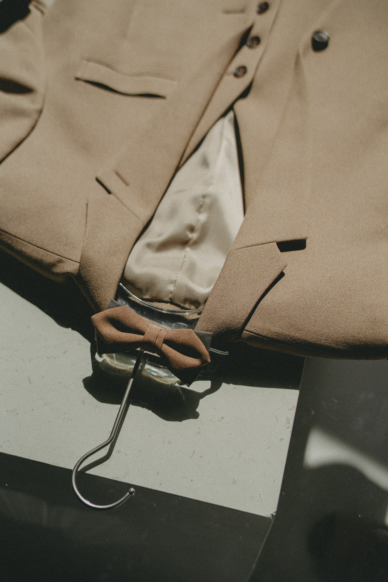 レンタルタキシード - camel three piece tuxedo by Nudity original